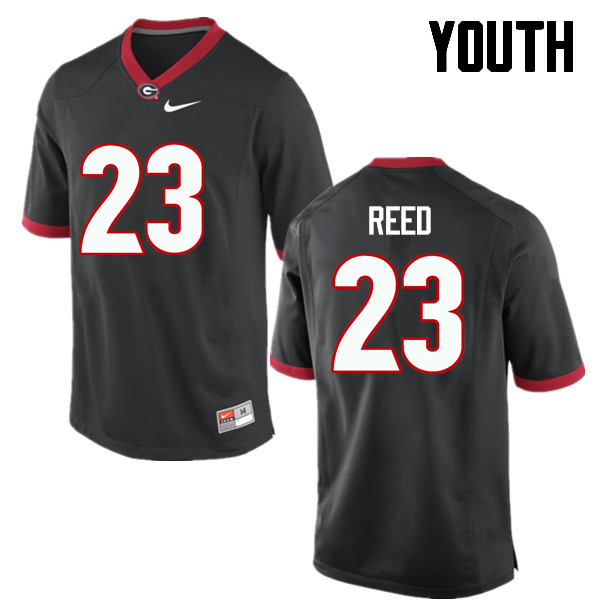 Youth Georgia Bulldogs #23 J.R. Reed College Football Jerseys-Black - Click Image to Close
